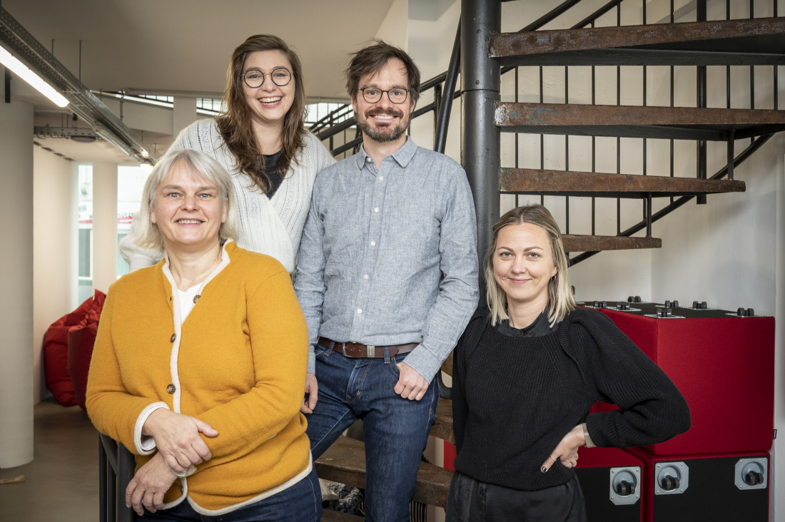 Inge Heydt, Rebekka Tegtmeier, Kostja Hausdörffer and Monique Veeser im BAB LAB