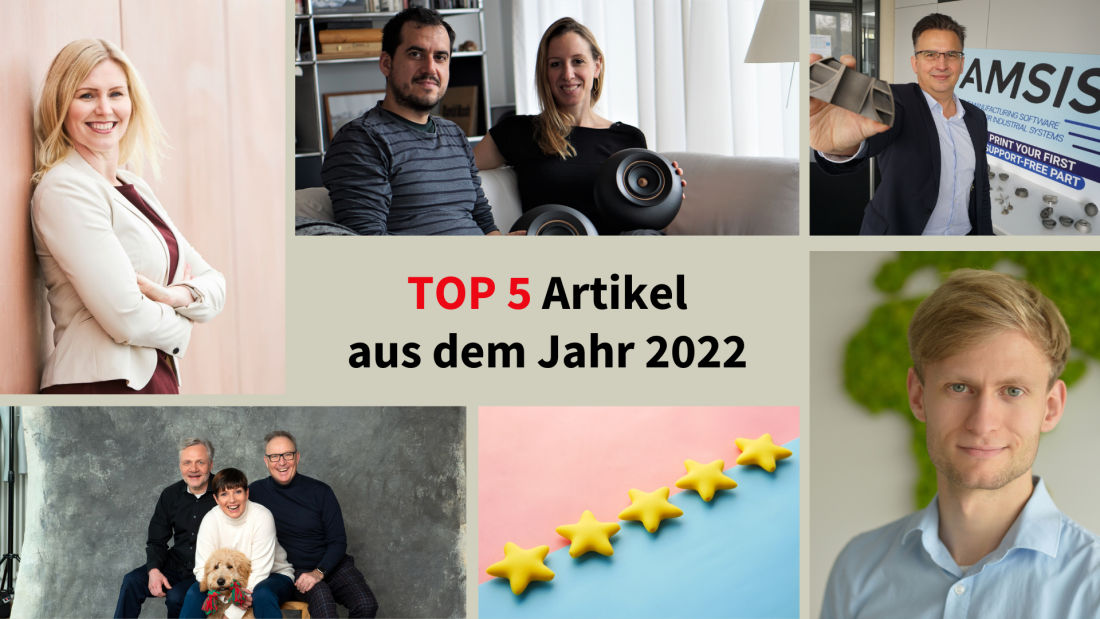 Collage der Top 5 Artikel aus 2022