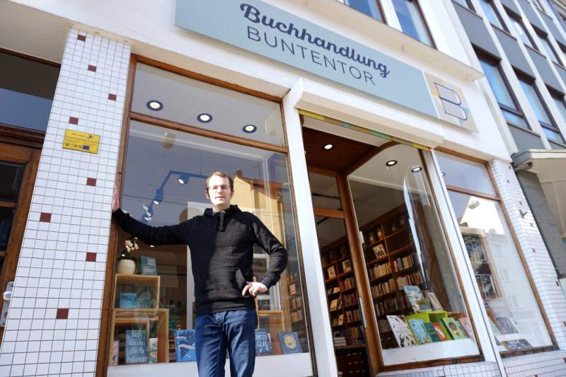 Ideal im Ortsteil gelegen: Die Buchhandlung Buntentor