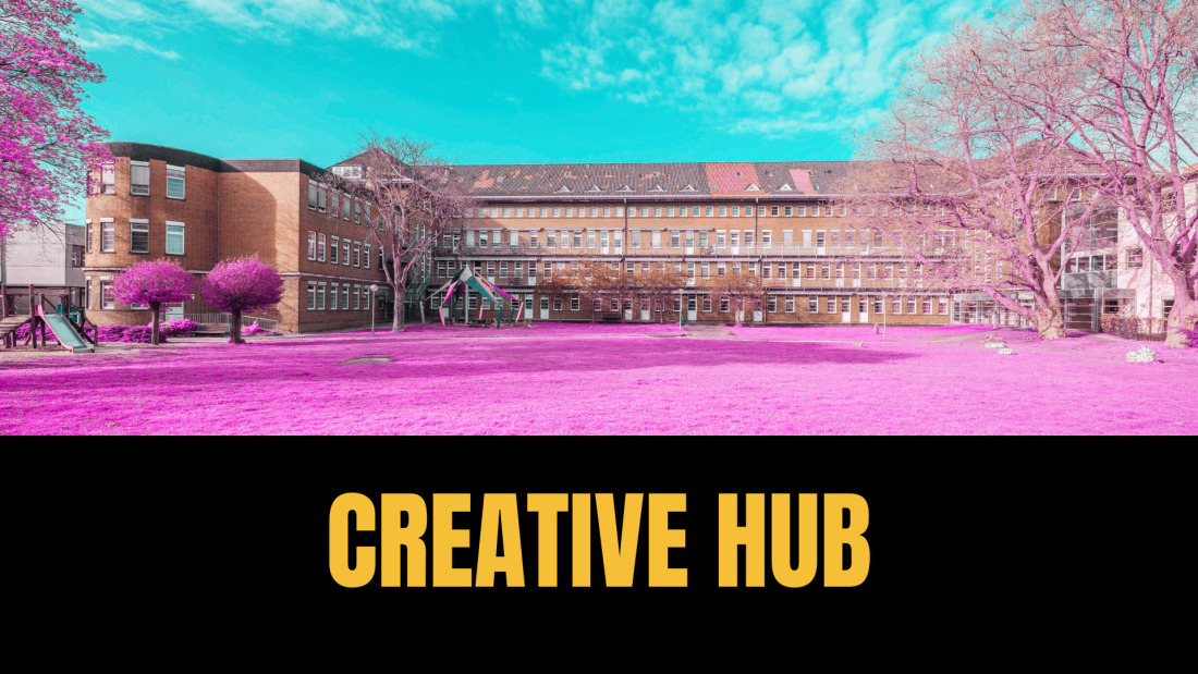 Das Creative Hub Gebäude von außen