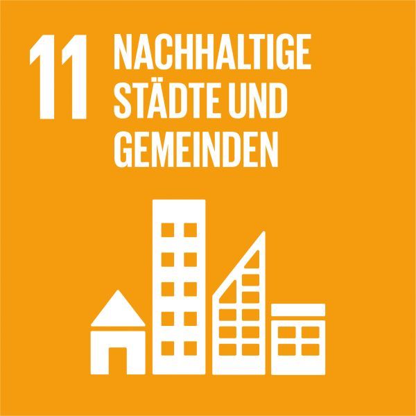 Icon Nachhaltigkeitsziel SUSTAINABLE CITIES AND COMMUNITIES